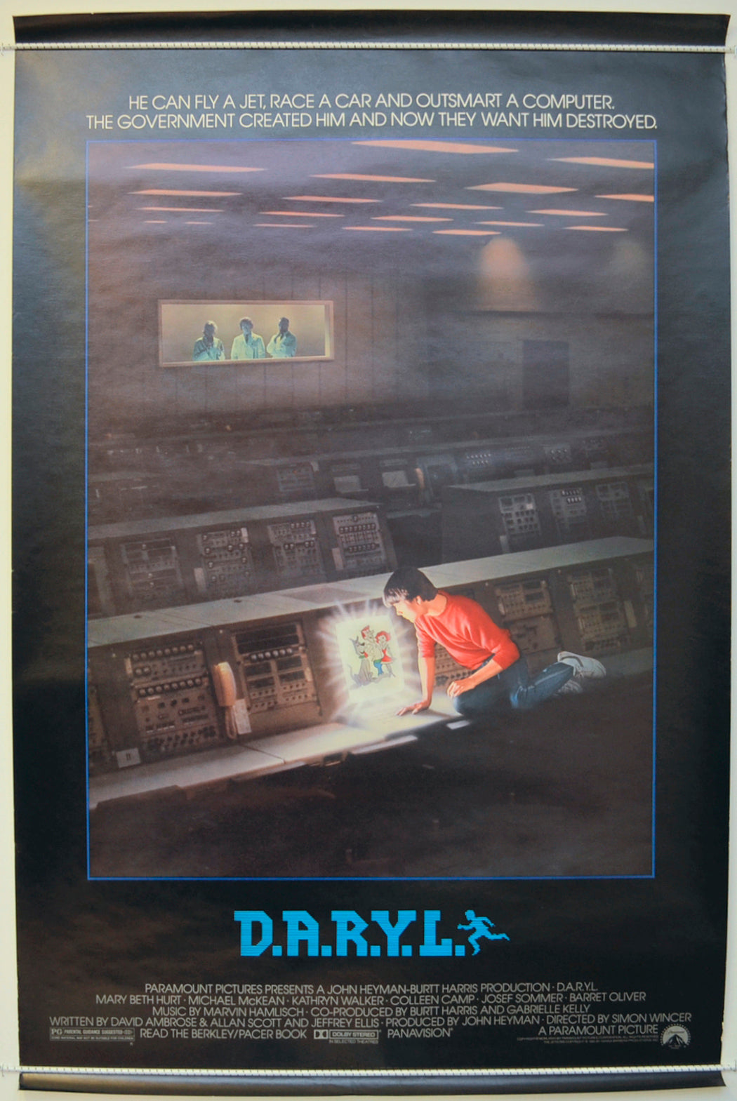 D.A.R.Y.L. Original One Sheet Poster - Film Poster - Movie Poster  