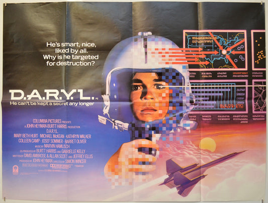 D.A.R.Y.L.  Original Quad Poster - Film Poster - Movie Poster