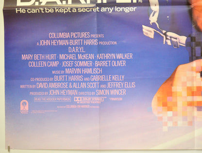 D.A.R.Y.L. (Bottom Left) Cinema Quad Movie Poster 