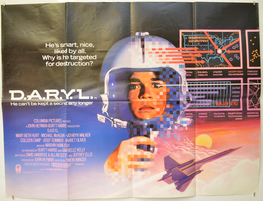 D.A.R.Y.L. Original Quad Poster - Film Poster - Movie Poster  