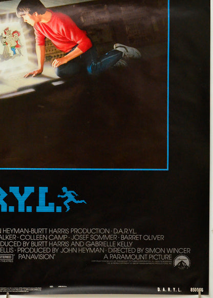 D.A.R.Y.L. (Bottom Right) Cinema One Sheet Movie Poster 