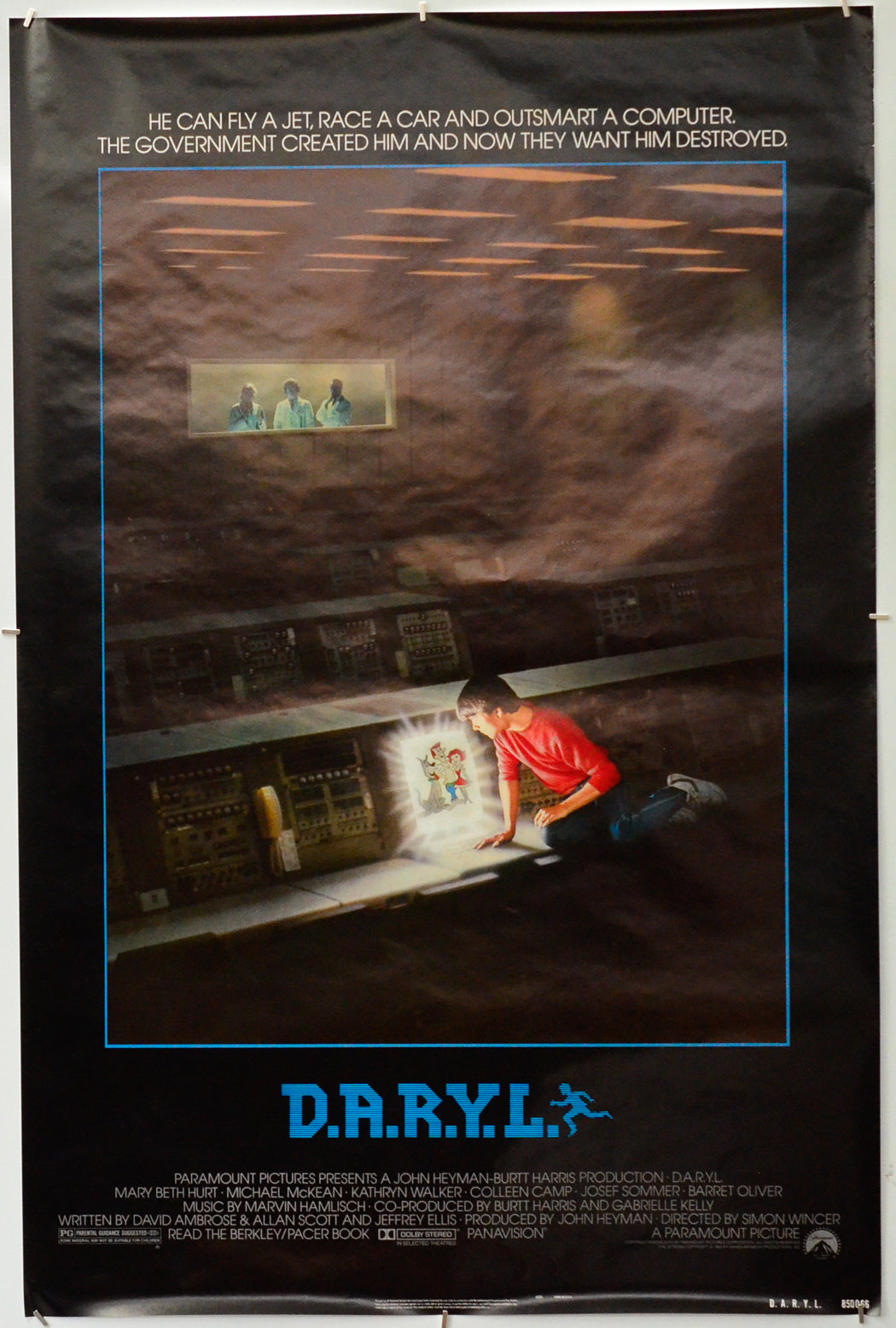 D.A.R.Y.L. - Original One Sheet Poster - Film Poster - Movie Poster 