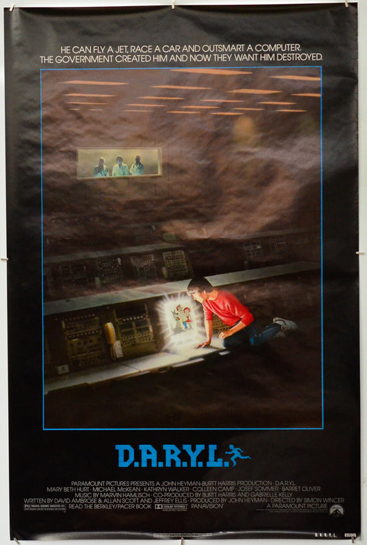 D.A.R.Y.L. - Original One Sheet Poster - Film Poster - Movie Poster 