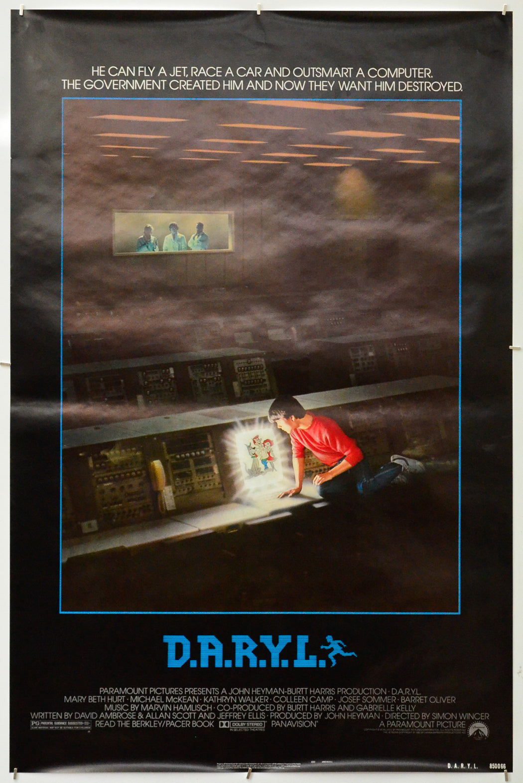 D.A.R.Y.L. - Original One Sheet Poster - Film Poster - Movie Poster 