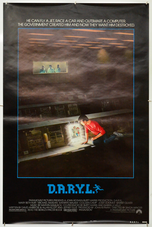 D.A.R.Y.L. - Original One Sheet Poster - Film Poster - Movie Poster 
