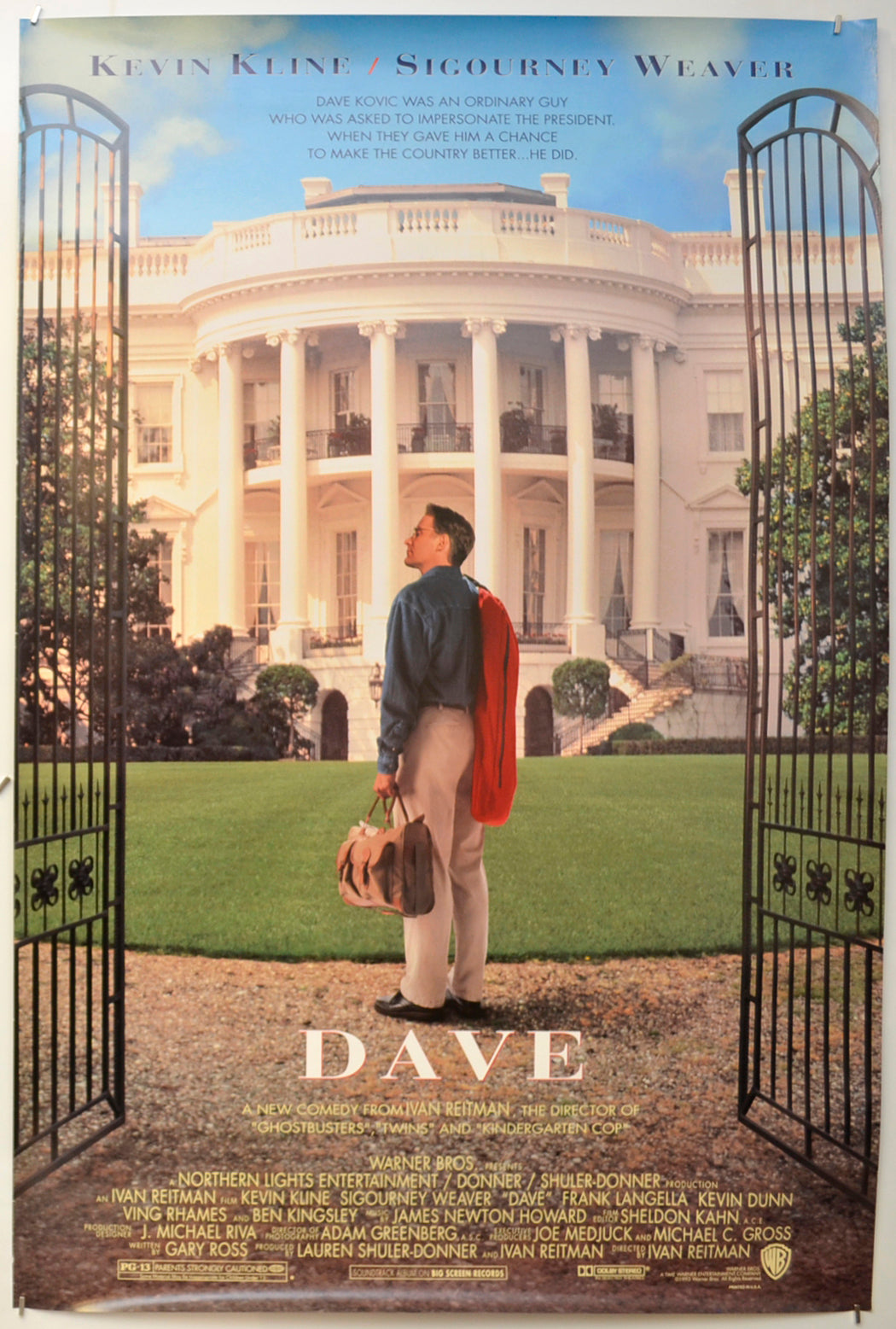 Dave  Original One Sheet Poster - Film Poster - Movie Poster