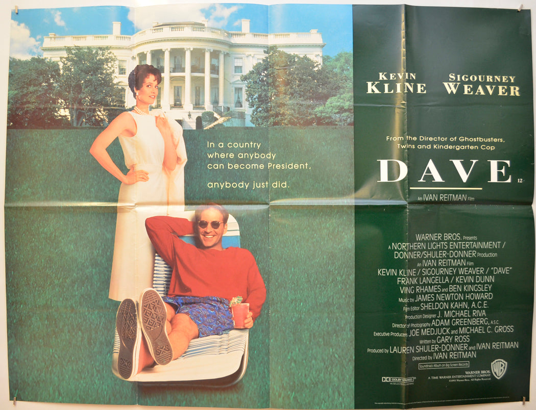 Dave Original Quad Poster - Film Poster - Movie Poster