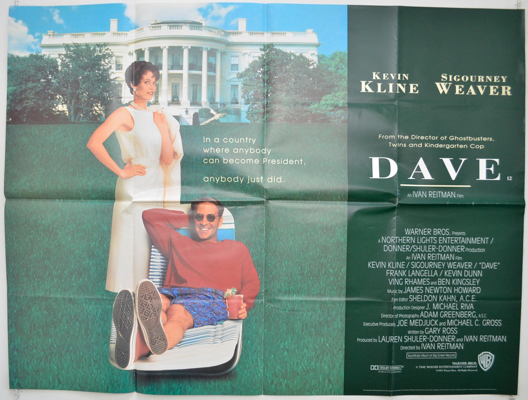 Dave Original Quad Poster - Film Poster - Movie Poster  