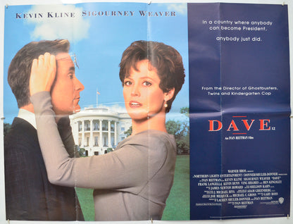 Dave (Design 2)  Original Quad Poster - Film Poster - Movie Poster