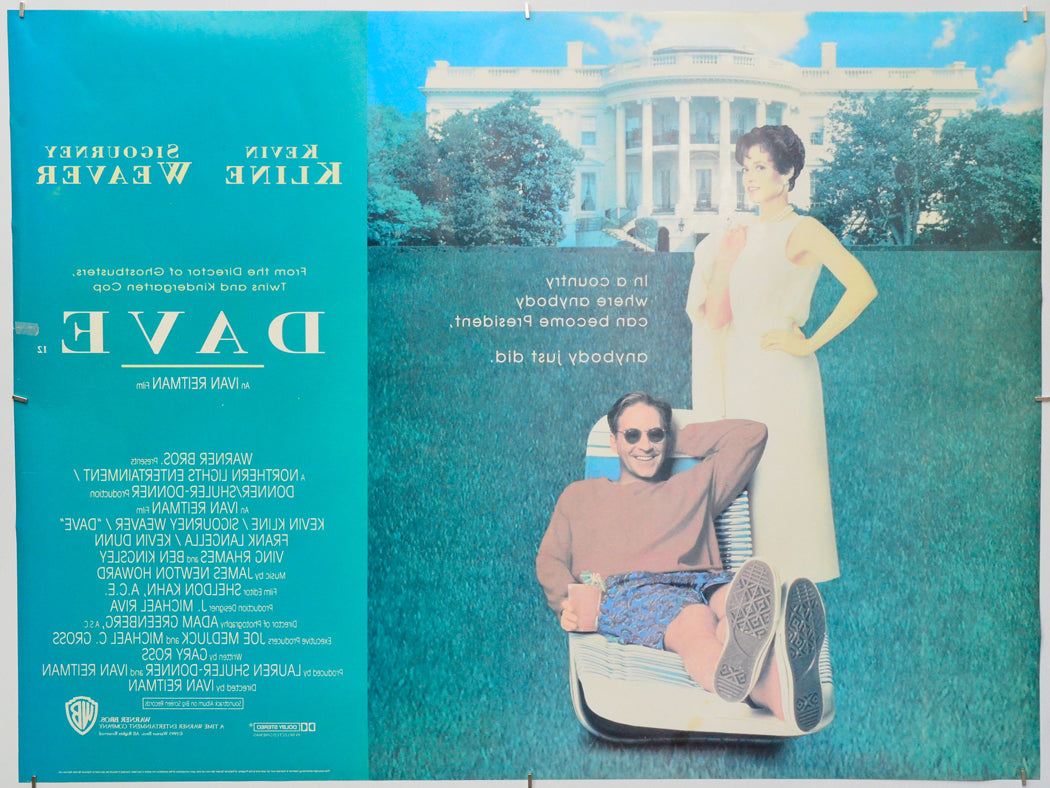 Dave (Back) Cinema Quad Movie Poster 