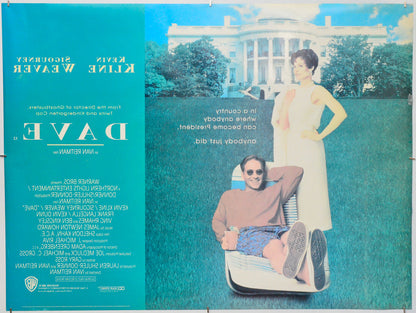 Dave (Back) Cinema Quad Movie Poster 