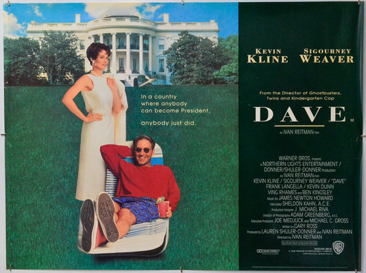 Dave - Original Quad Poster - Film Poster - Movie Poster