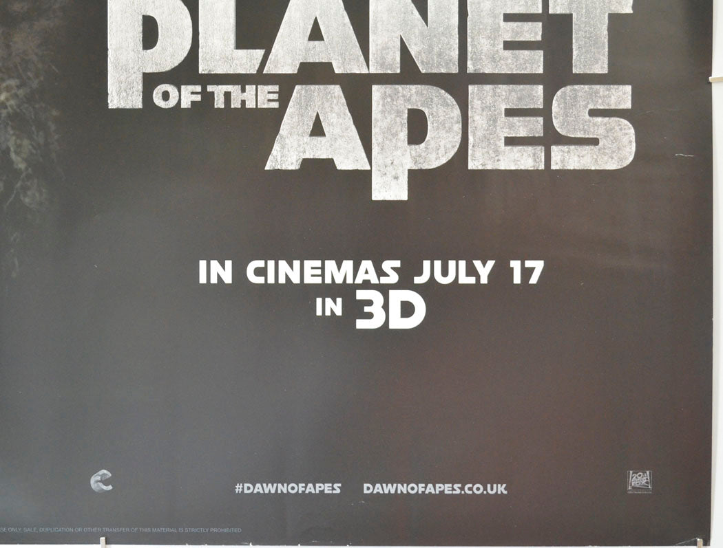 DAWN OF THE PLANET OF THE APES (Bottom Right) Cinema Quad Movie Poster 