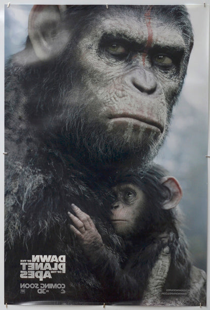 Dawn Of The Planet Of The Apes (Back) Cinema One Sheet Movie Poster 