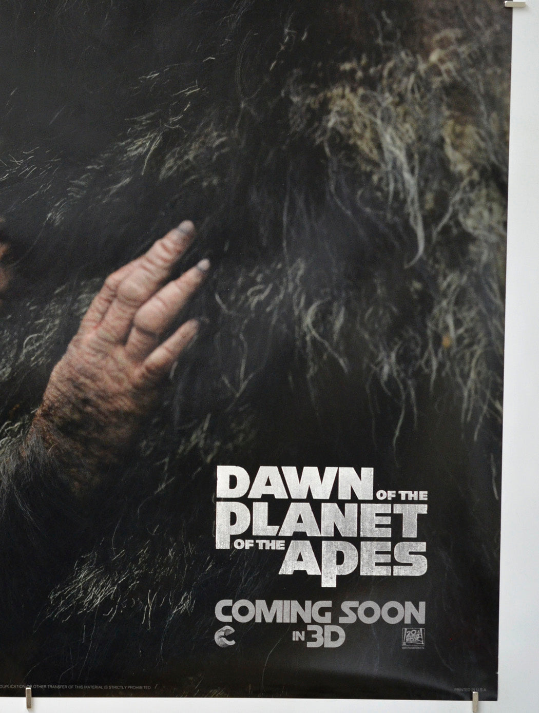 Dawn Of The Planet Of The Apes (Bottom Right) Cinema One Sheet Movie Poster 