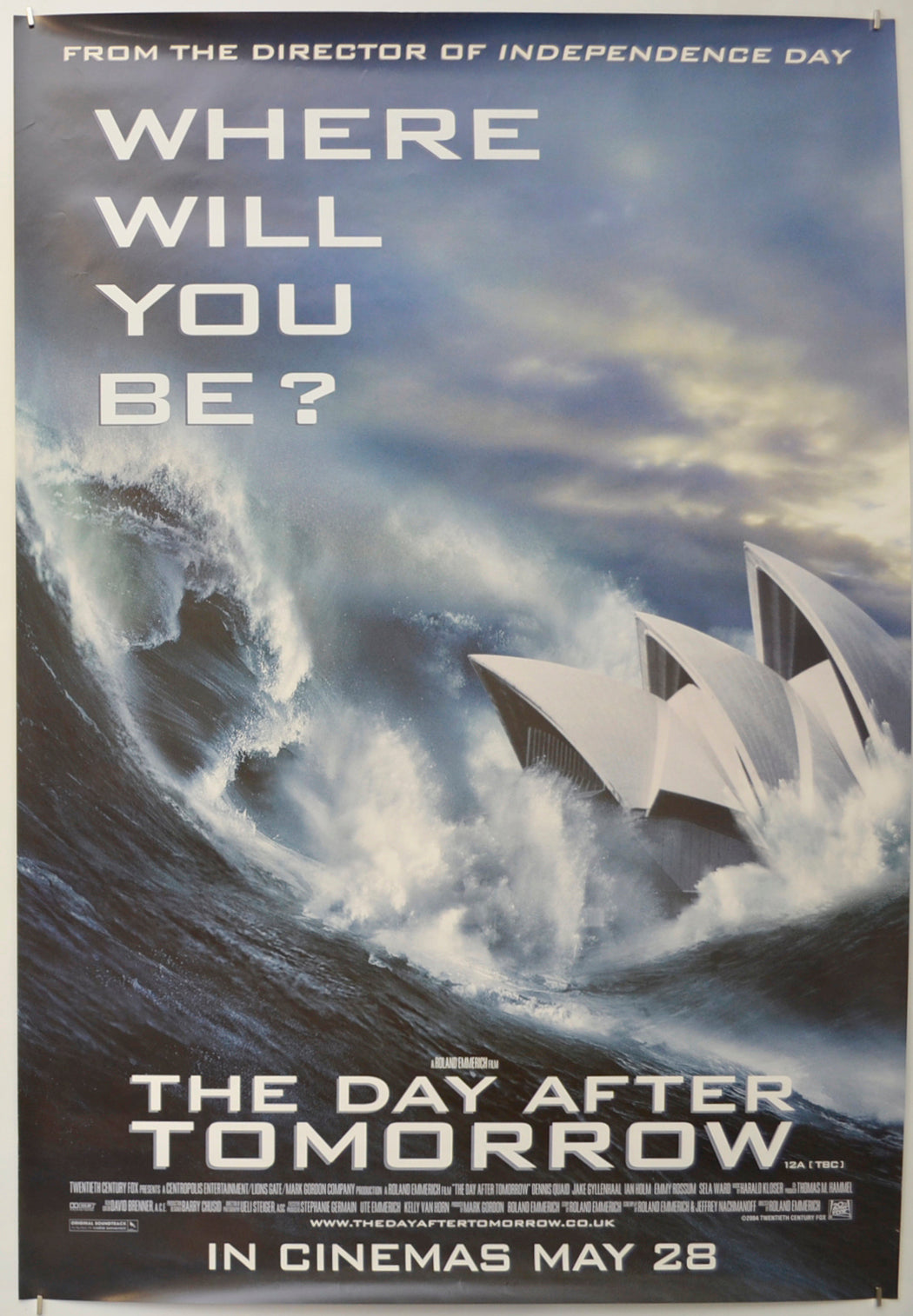 The Day After Tomorrow  (Sydney Opera House Version)   Original One Sheet Poster - Film Poster - Movie Poster