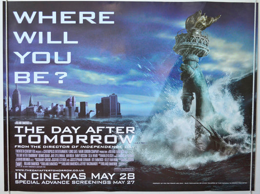 The Day After Tomorrow Original British Quad Poster - Movie Poster