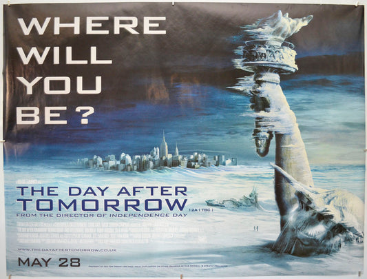 The Day After Tomorrow Original Quad Poster - Film Poster - Movie Poster