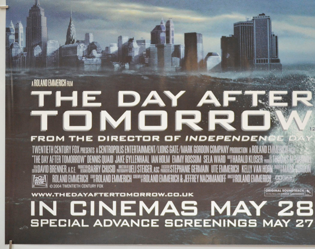 THE DAY AFTER TOMORROW (Bottom Left) Cinema Quad Movie Poster 