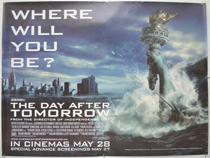 The Day After Tomorrow (New York Version)  Original Quad Poster - Film Poster - Movie Poster  