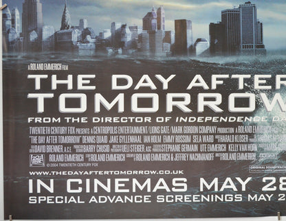 THE DAY AFTER TOMORROW (Bottom Left) Cinema Quad Movie Poster 