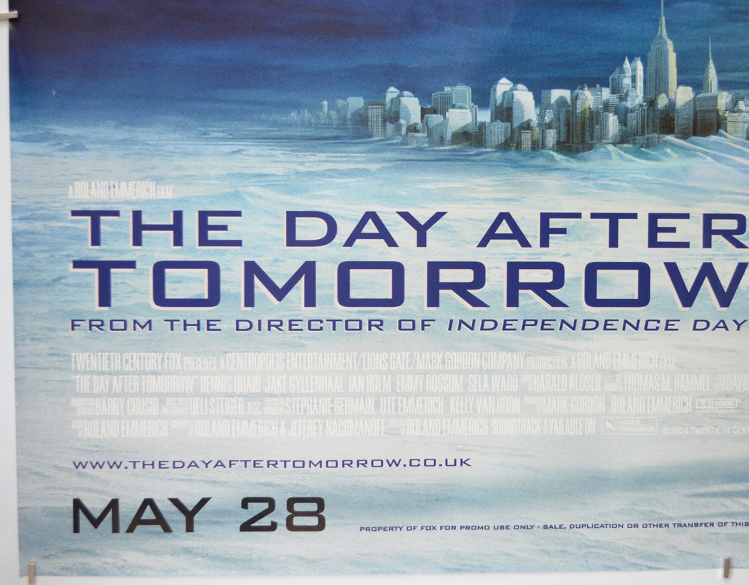 THE DAY AFTER TOMORROW (Bottom Left) Cinema Quad Movie Poster 