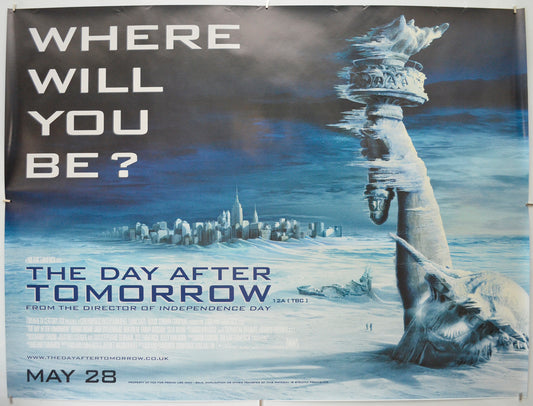 The Day After Tomorrow (New York Version 2)  Original Quad Poster - Film Poster - Movie Poster  