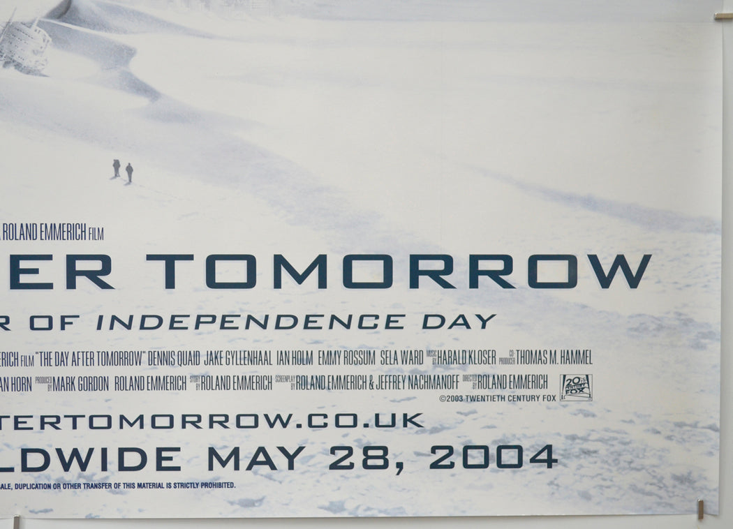 THE DAY AFTER TOMORROW (Bottom Right) Cinema Quad Movie Poster 