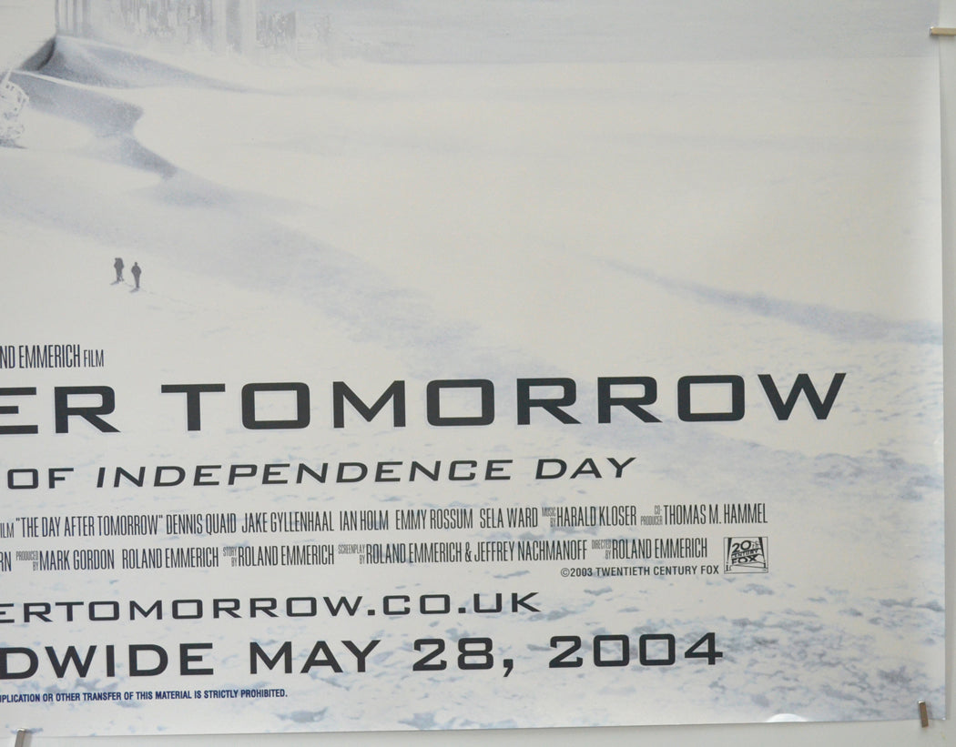 THE DAY AFTER TOMORROW (Bottom Right) Cinema Quad Movie Poster 