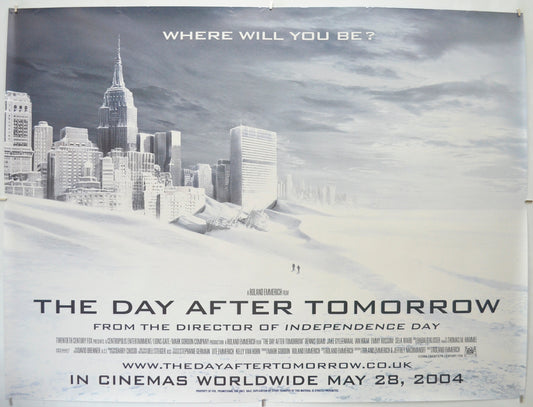 The Day After Tomorrow (Manhattan Snow Version)  Original Quad Poster - Film Poster - Movie Poster  