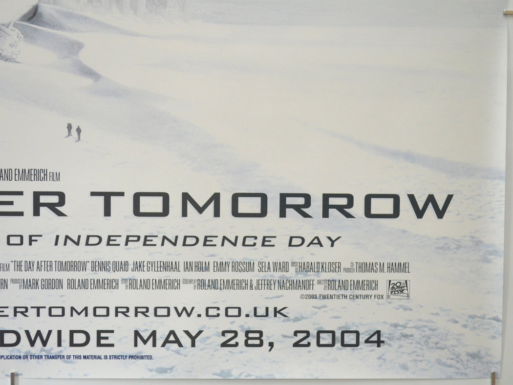 THE DAY AFTER TOMORROW (Bottom Right) Cinema Quad Movie Poster 