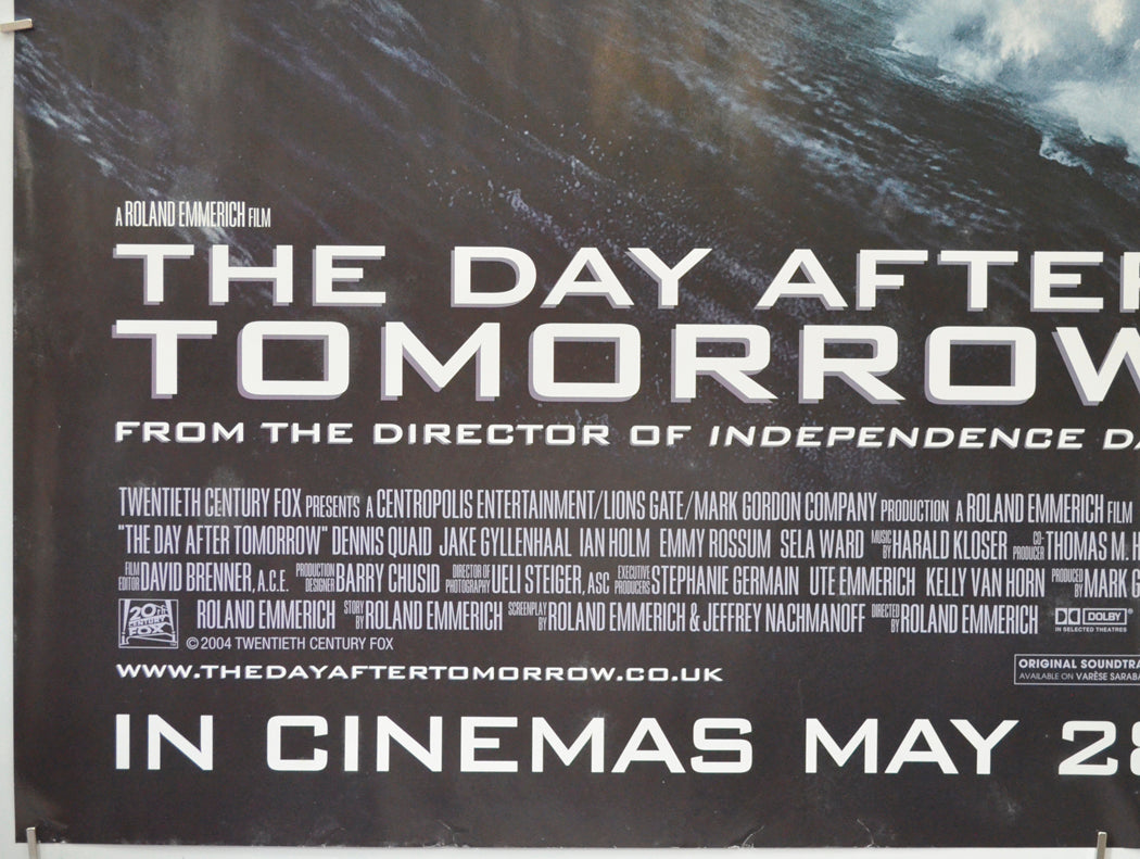 THE DAY AFTER TOMORROW (Bottom Left) Cinema Quad Movie Poster 