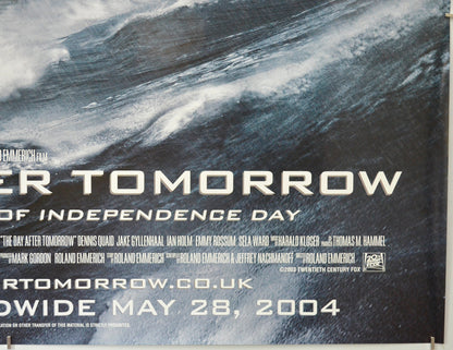 THE DAY AFTER TOMORROW (Bottom Right) Cinema Quad Movie Poster 