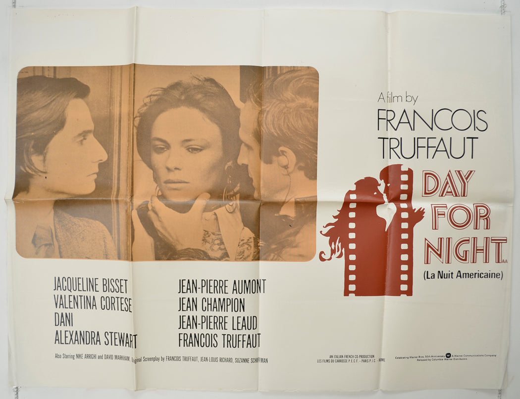 Day For Night  (a.k.a. La nuit américaine)  Original Quad Poster - Film Poster - Movie Poster 