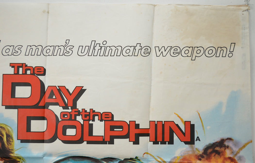 THE DAY OF THE DOLPHIN (Top Right) Cinema Quad Movie Poster 