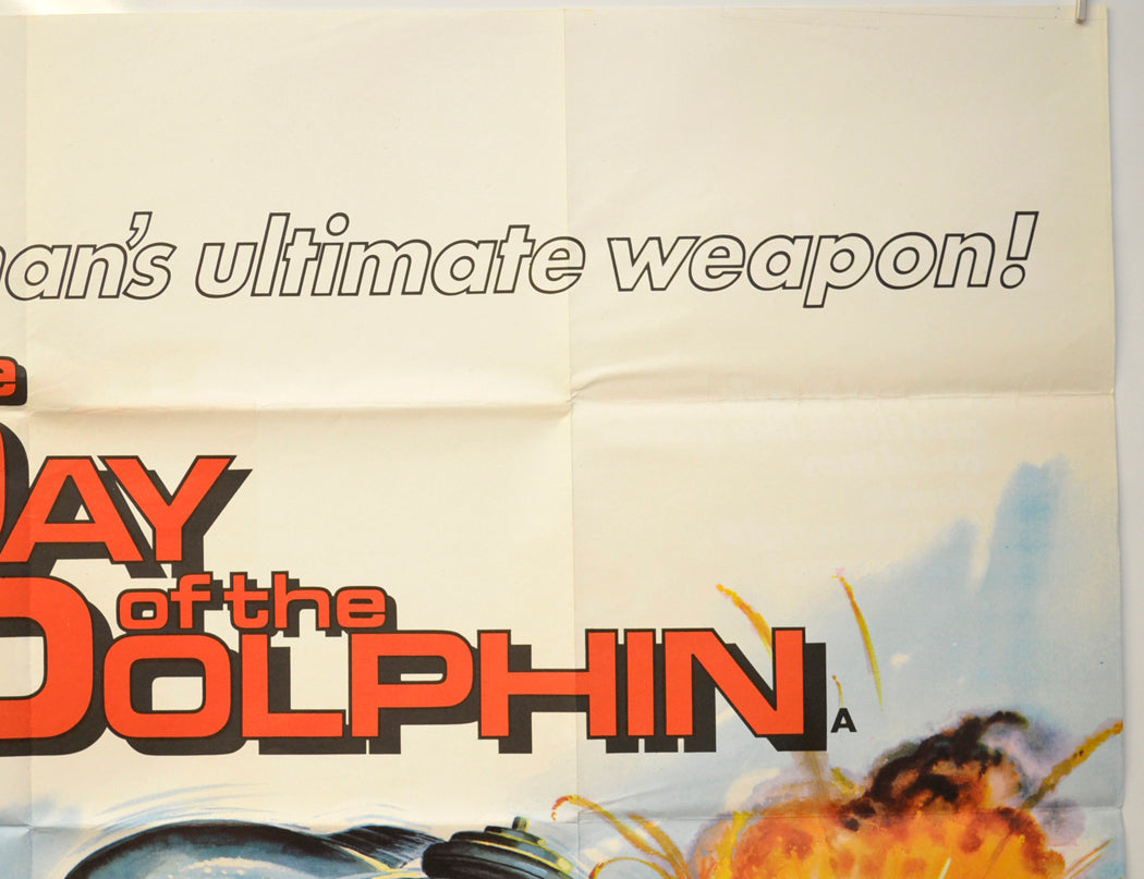 THE DAY OF THE DOLPHIN (Top Right) Cinema Quad Movie Poster 