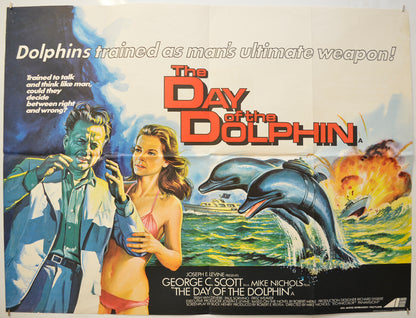 The Day Of The Dolphin Original Quad Poster - Film Poster - Movie Poster