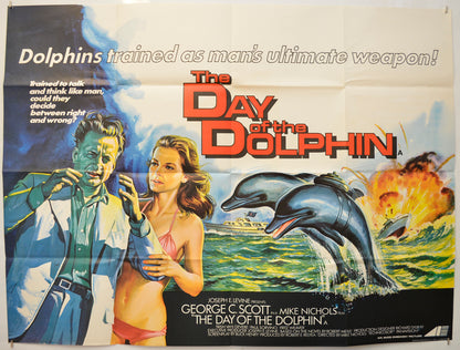 The Day Of The Dolphin Original Quad Poster - Film Poster - Movie Poster  