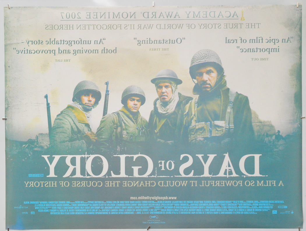 Days Of Glory (Back) Cinema Quad Movie Poster 