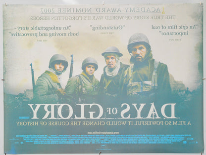 Days Of Glory (Back) Cinema Quad Movie Poster 