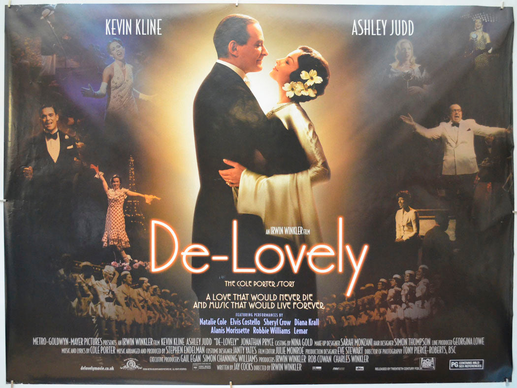 De-Lovely Original Quad Poster - Film Poster - Movie Poster