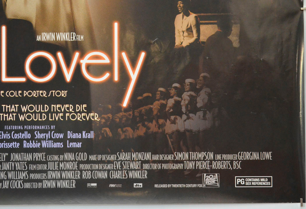 DE-LOVELY (Bottom Right) Cinema Quad Movie Poster 