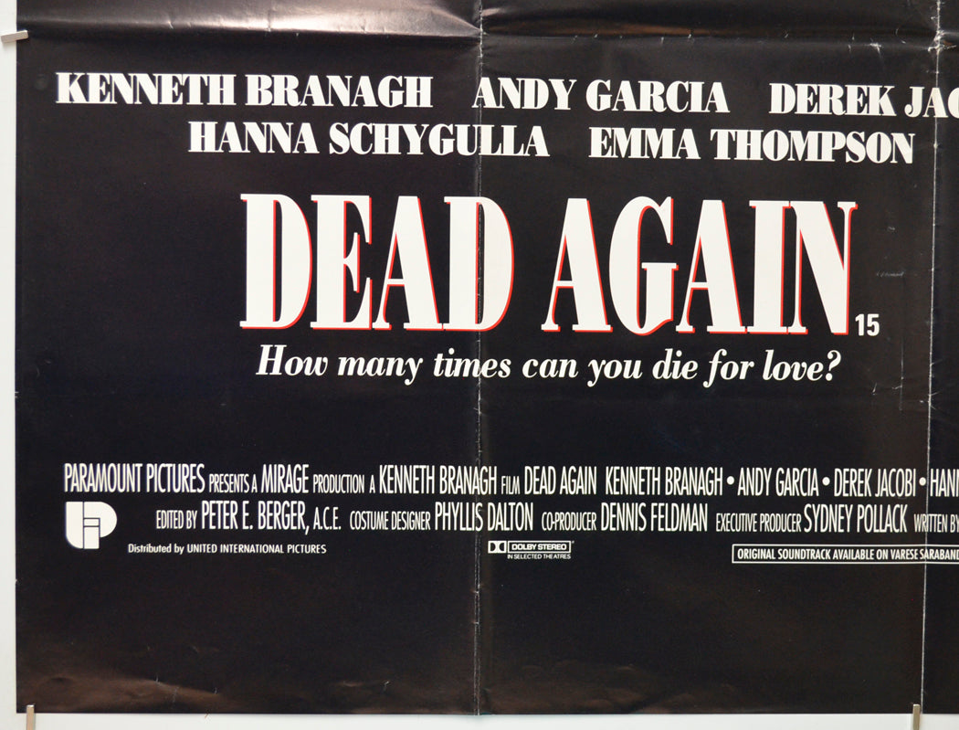 DEAD AGAIN (Bottom Left) Cinema Quad Movie Poster 