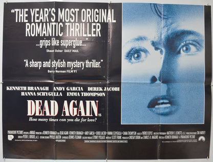 Dead Again Original Quad Poster - Film Poster - Movie Poster