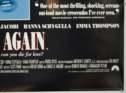 DEAD AGAIN (Bottom Right) Cinema Quad Movie Poster 