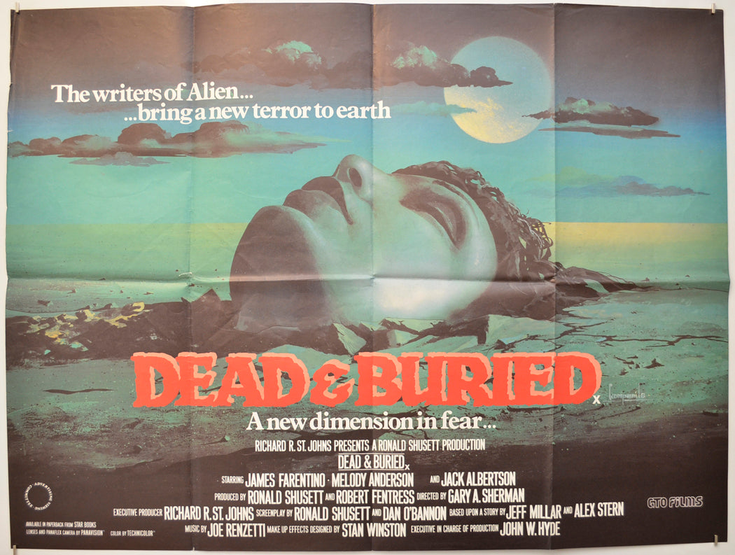 Dead And Buried Original Quad Poster - Film Poster - Movie Poster