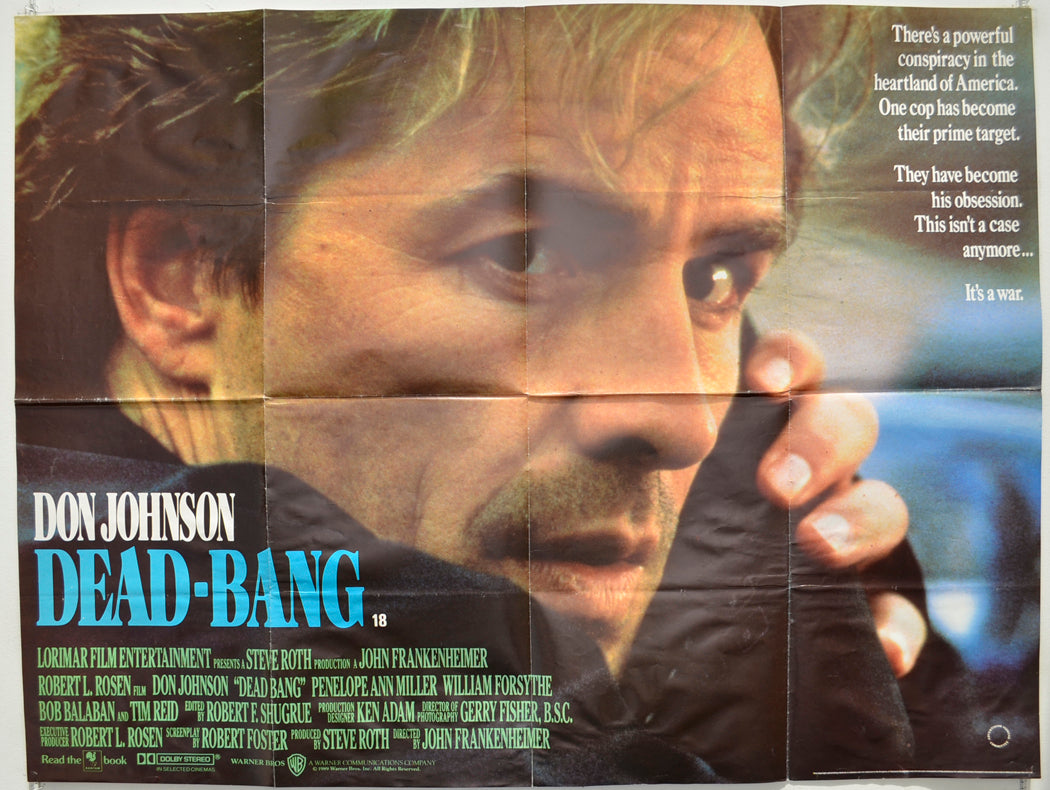 Dead Bang Original Quad Poster - Film Poster - Movie Poster  