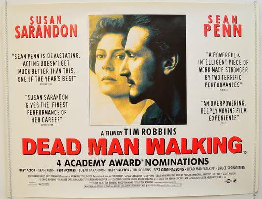 Dead Man Walking Original Quad Poster - Film Poster - Movie Poster  