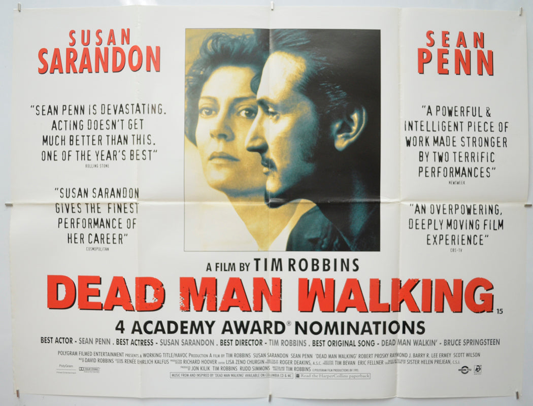 Dead Man Walking Original Quad Poster - Film Poster - Movie Poster