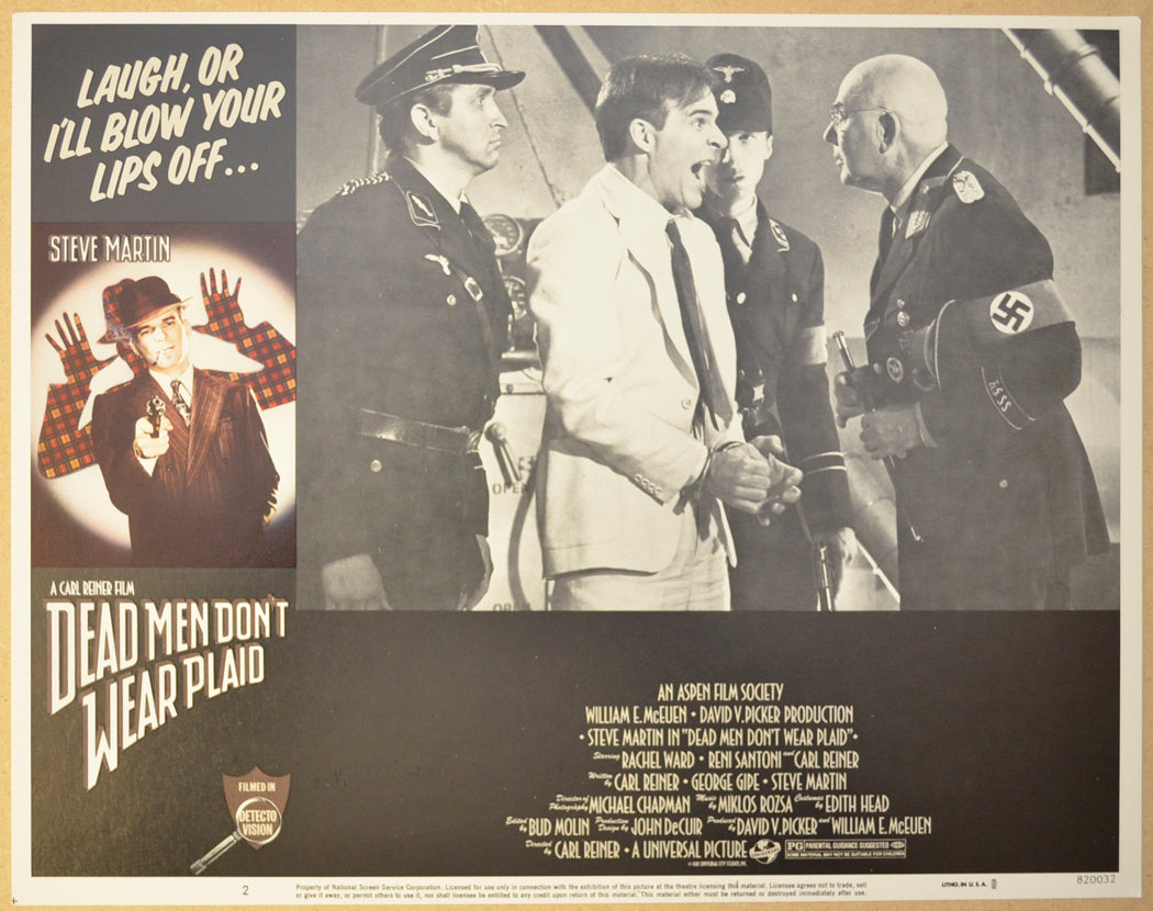 DEAD MEN DON’T WEAR PLAID (Card 2) Cinema Lobby Card Set 